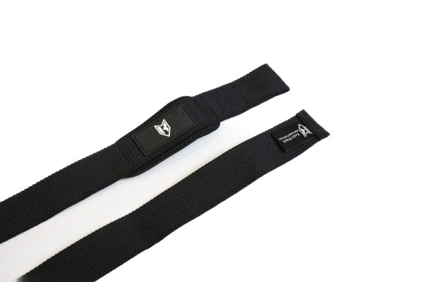 Black lifting straps for weightlifting - Image 2