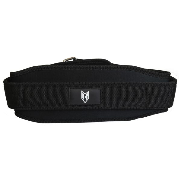 Black weightlifting back belt