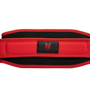 Red weightlifting back belt