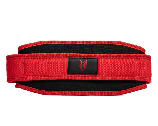 Red weightlifting back belt