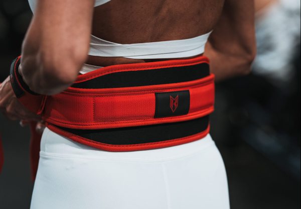 Red weightlifting back belt - Image 5